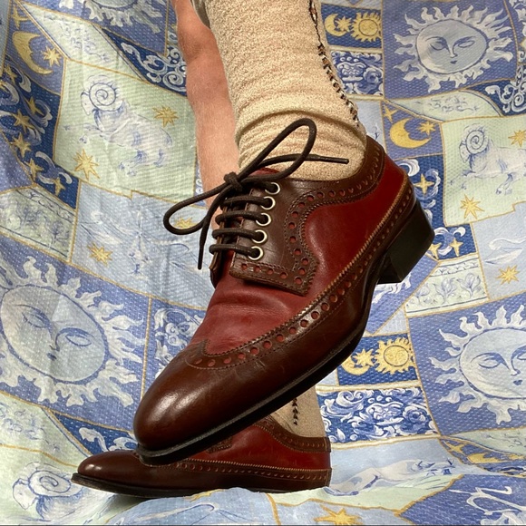 John Fluevog BrownItalian Leather Oxfords - Picture 4 of 5